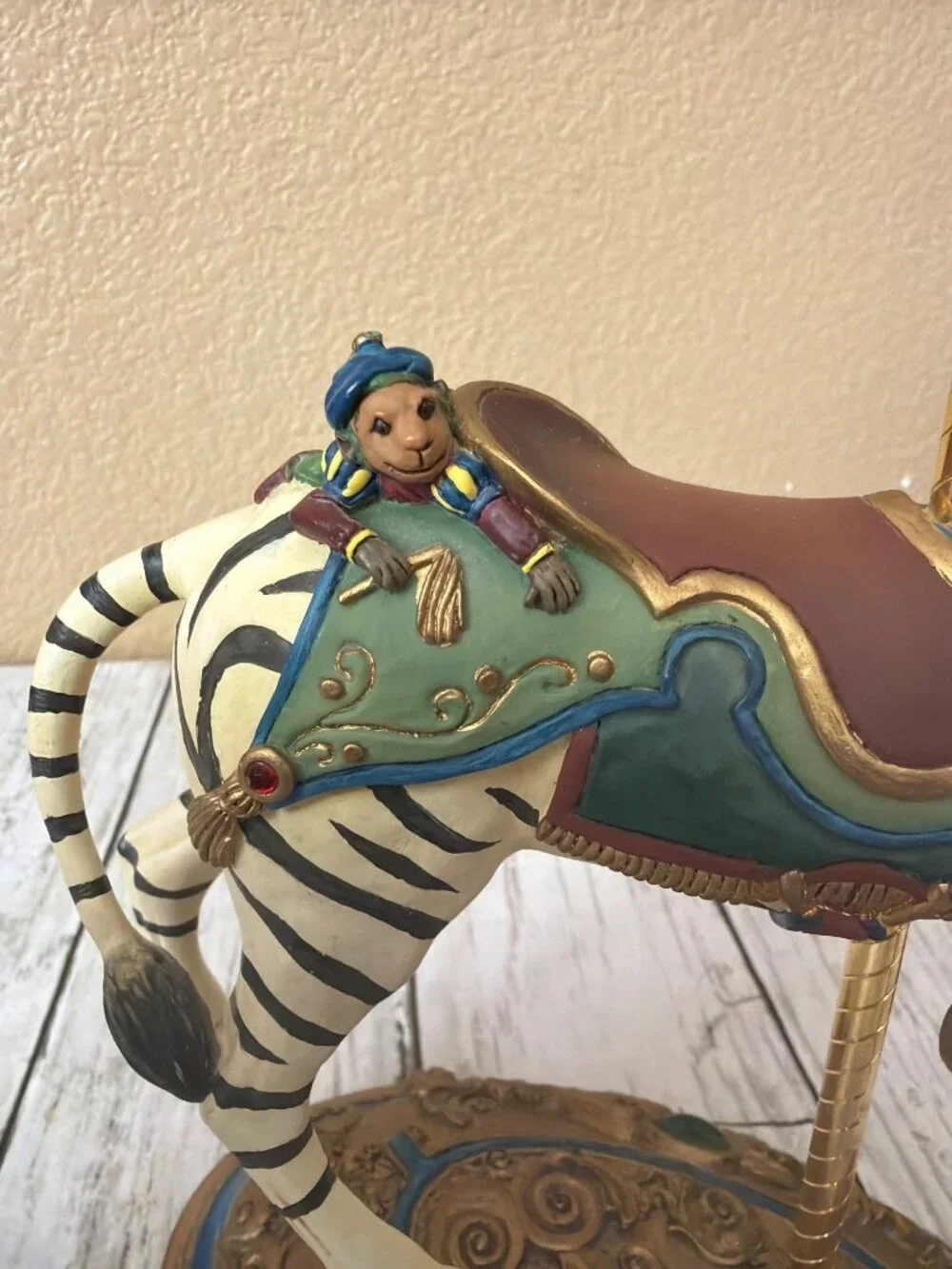 Set of 3 Willitts Carousel Classics Ann Dezendorf Ltd Ed Horse Zebra Eagle Back - Picture 14 of 16